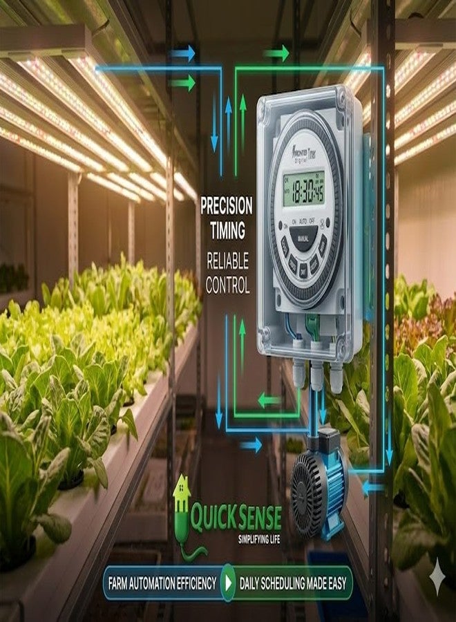 Quick Sense QS-619 Digital Timer Switch | 5-Pin Panel Mount | Programmable Auto On-Off | Universal 12-240V DC/AC | 16 Programmable ON/Off - Image 3